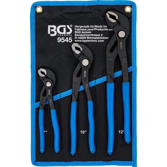 BGS vízpumpafogó készlet 3 részes - 175MM - 240MM - 300MM