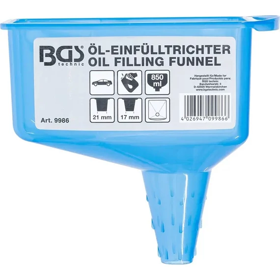 BGS tölcsér olajbetöltő 850ML 
