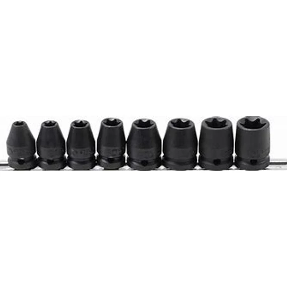 BGS 1/2" gépi dugókulcs készlet E-TORX (E10-E24) 8 db-os