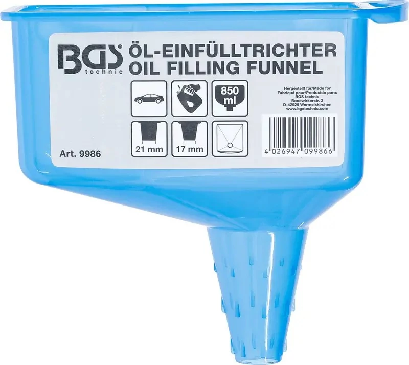 BGS tölcsér olajbetöltő 850ML 